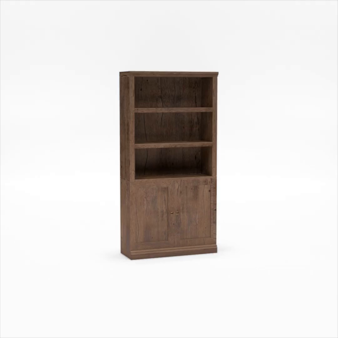 SAUDER オープンシェルフ 304 ブラウン Sauder, Bookcase, 426417, Vintage Oak Finish with 3 Adjustable