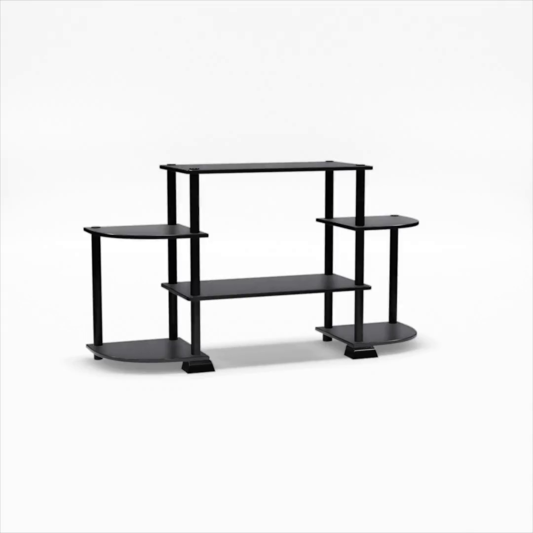 Furinno, Turn-N-Tube TV Stand, for TV up to 37, Black - Walmart.com