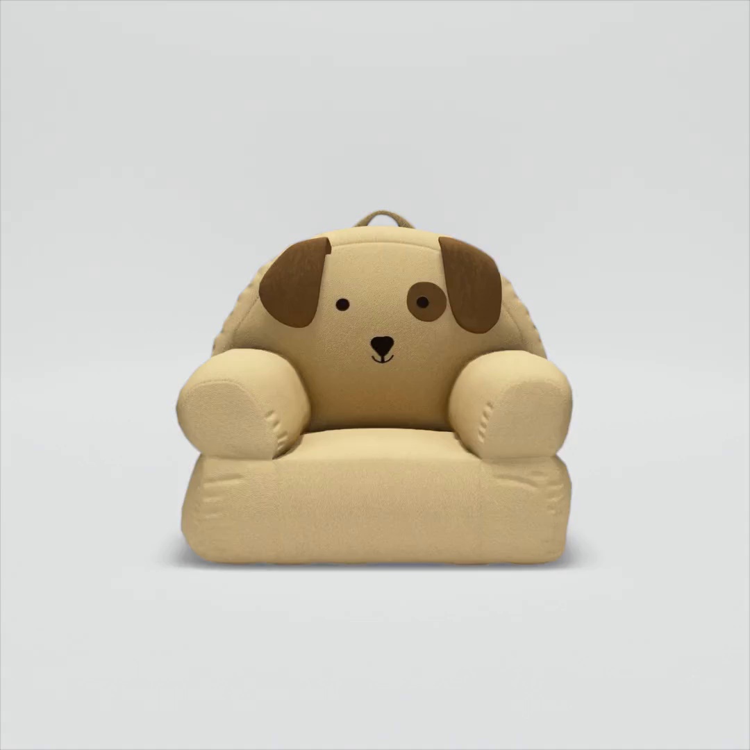 Delta Children Cozee Pal Chair, Puppy Design, Plush Toddler Seat