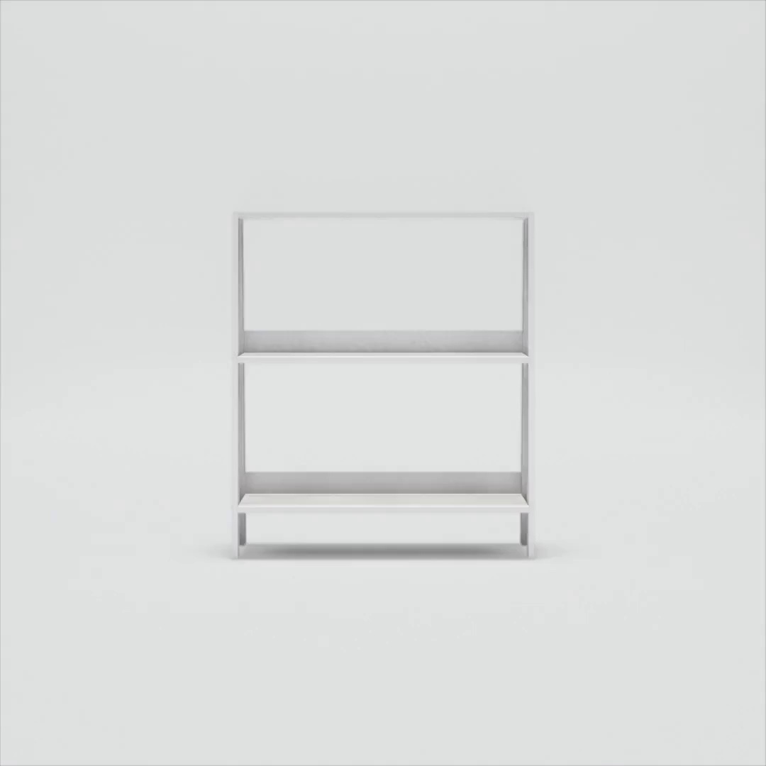 Furinno, Ladder Bookcase Display Shelf, 3-Tier, White - Walmart.com