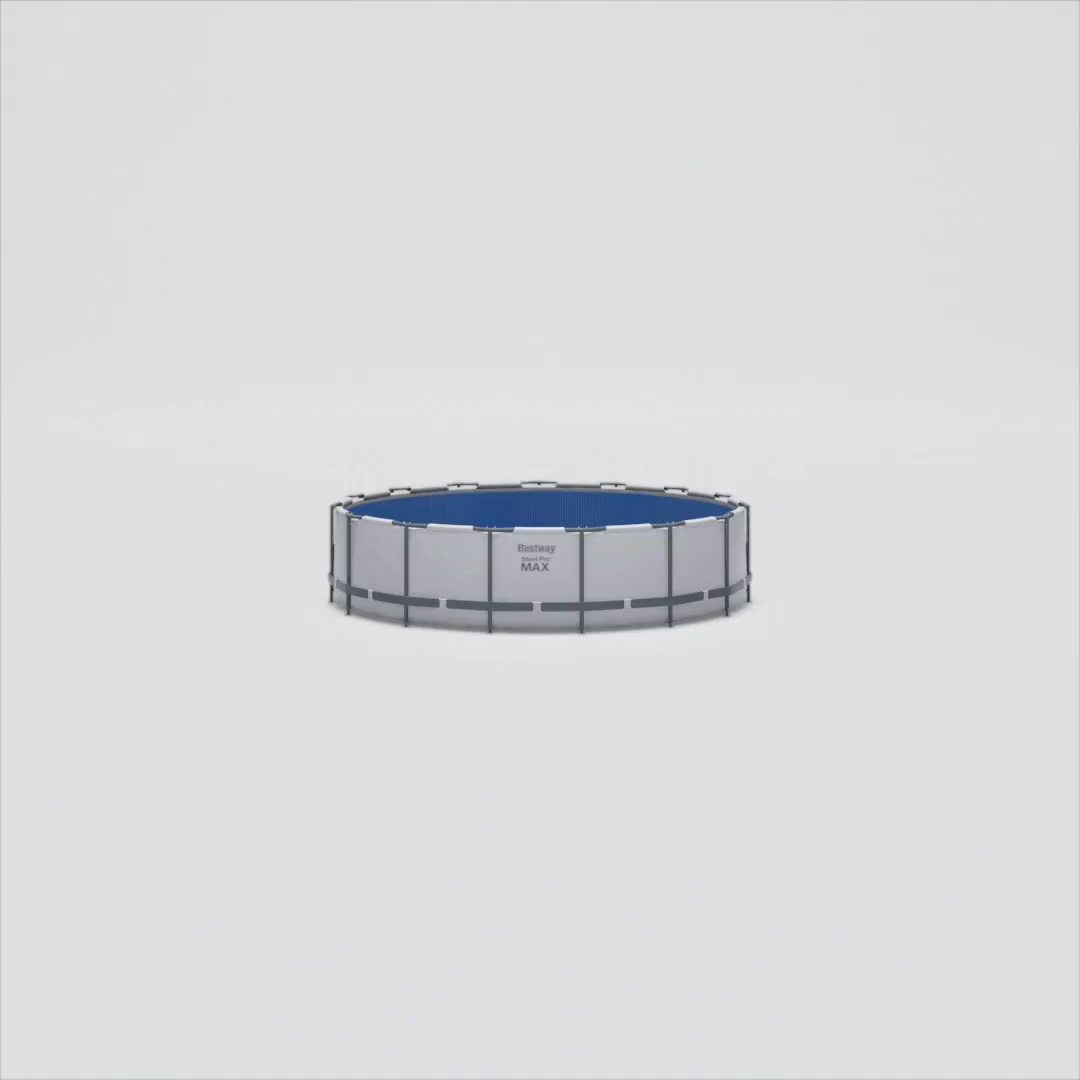 Bestway Steel Pro Max Above Ground Pool, 15ft x 42in, Gray