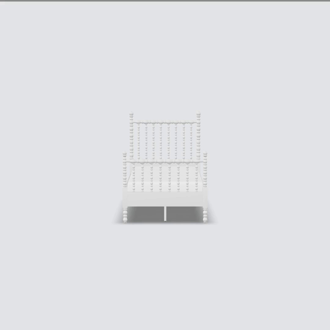 The Pioneer Woman Harper Twin Spindle Bed, White - Walmart.com