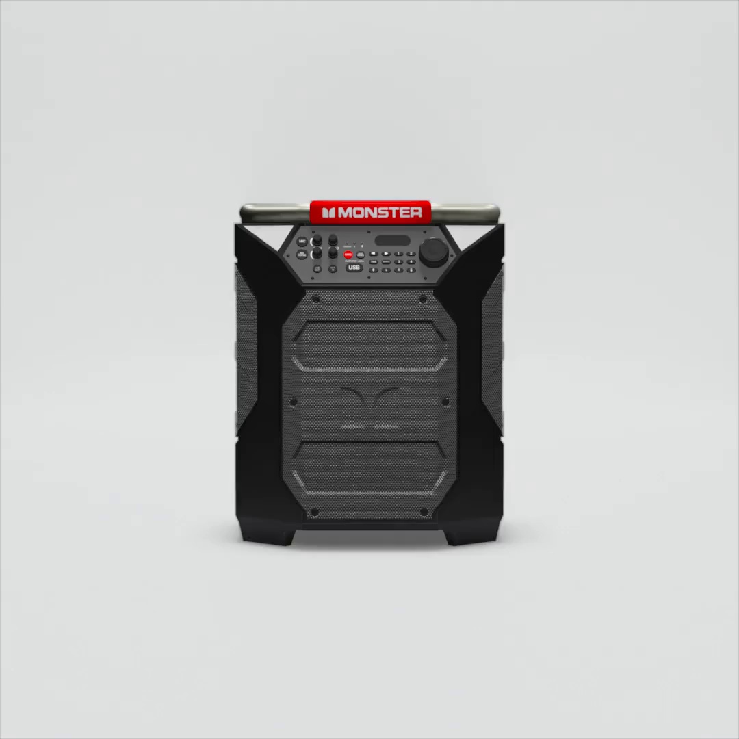 Monster Rockin' Roller 270 Bluetooth Speaker - Heavy Duty, Large