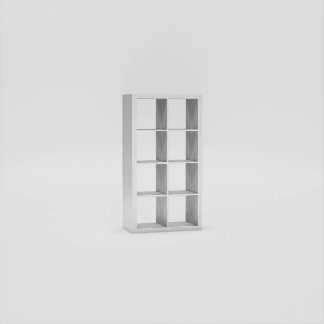 Better Homes & Gardens 8-Cube Storage Organizer, Textured White
