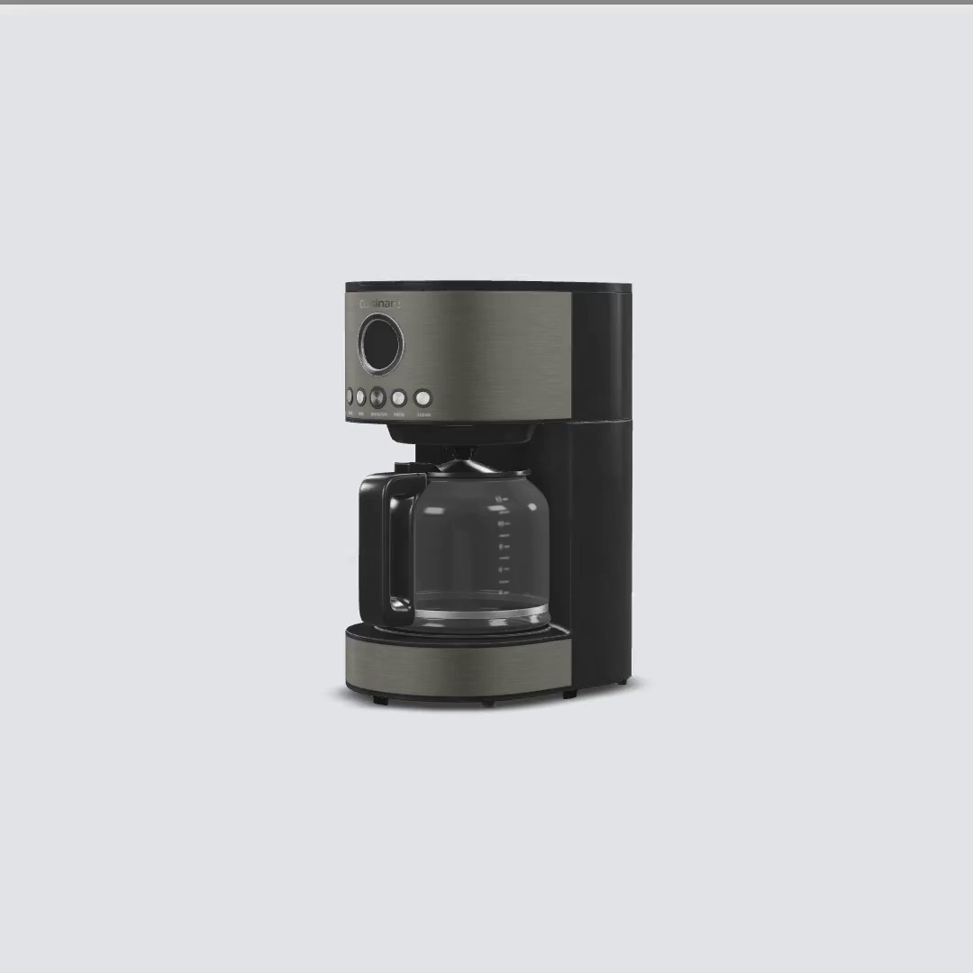 Cuisinart 12カップ ステンレス製 プログラマブル コーヒーメーカー Cuisinart Stainless Steel 12-Cup Coffee Maker, Black, Programmable