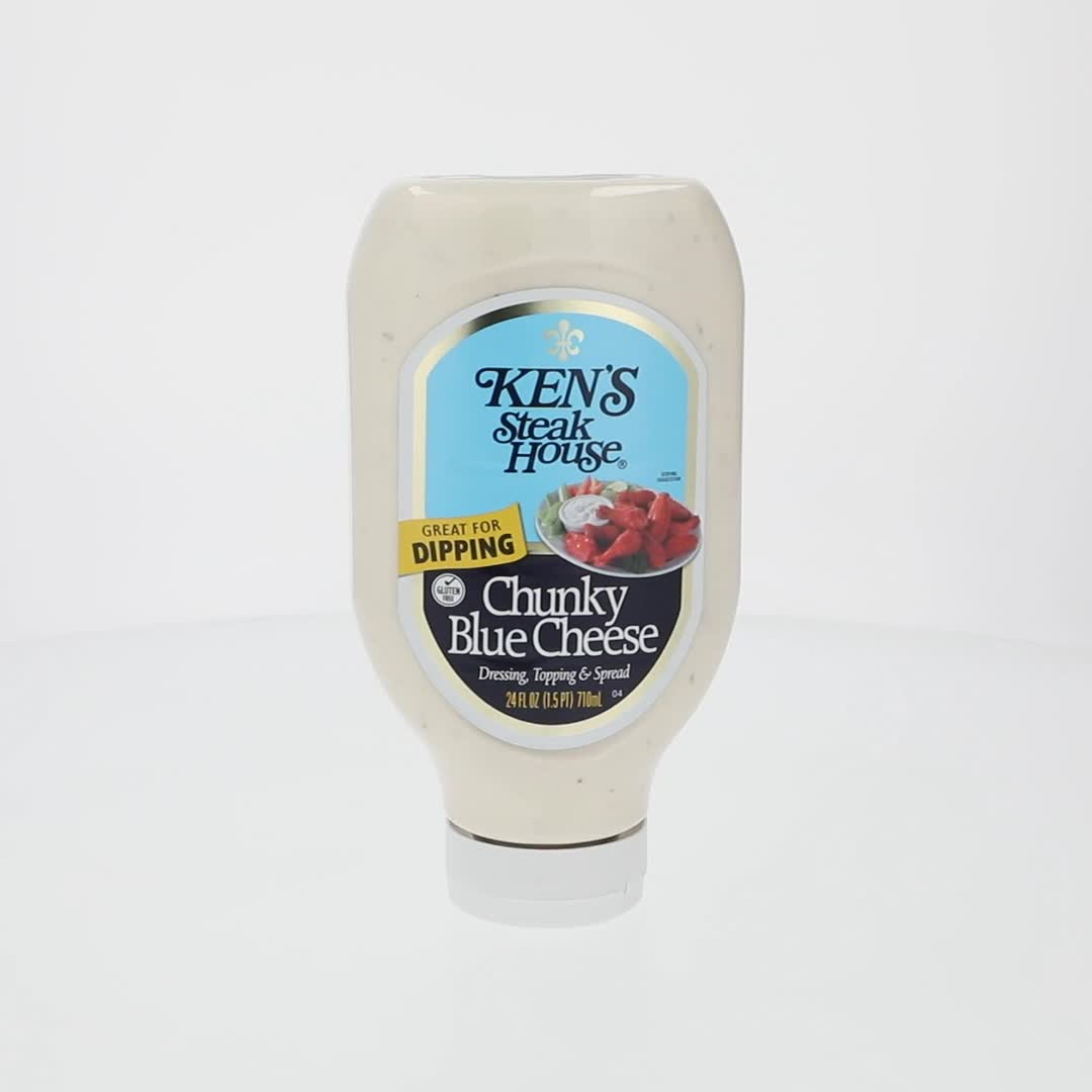 Ken's Steak House Chunky Blue Cheese Salad Dressing 24 fl oz with Real Blue  Cheese Chunks - Walmart.com