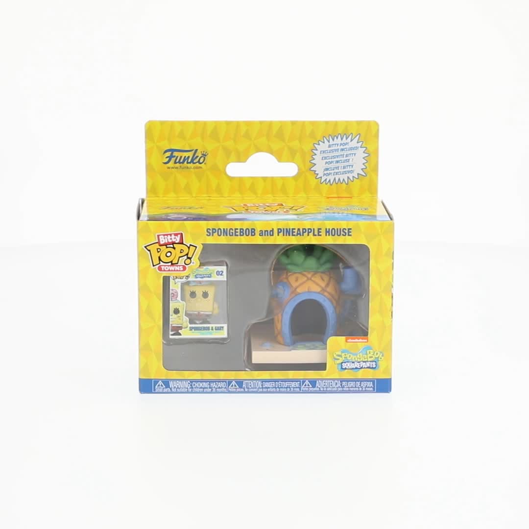 Funko POP! Town: SpongeBob Pineapple House and SpongeBob with Gary