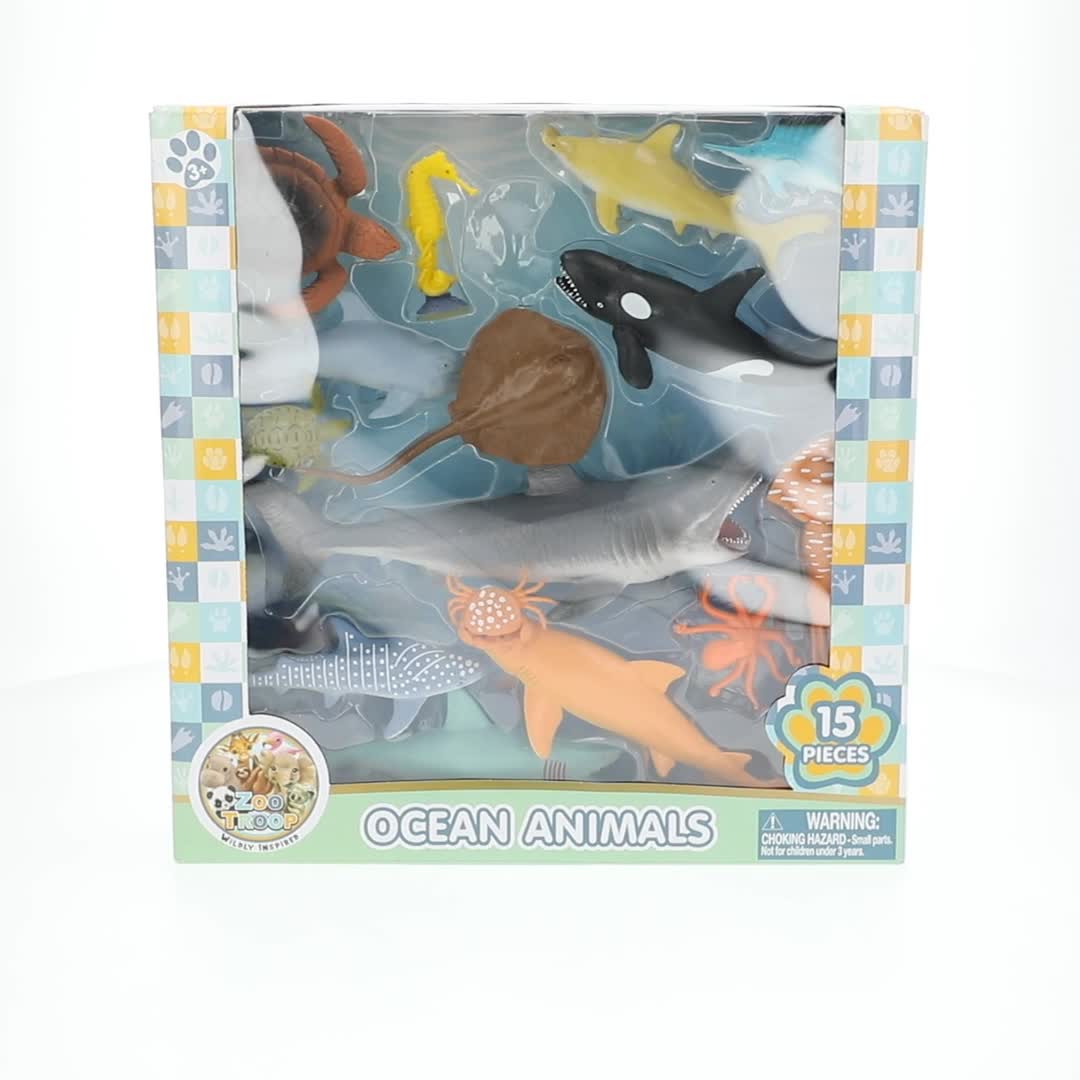 Zoo Troop Ocean Discovery Multipack – 15-Piece Sea Creature Play