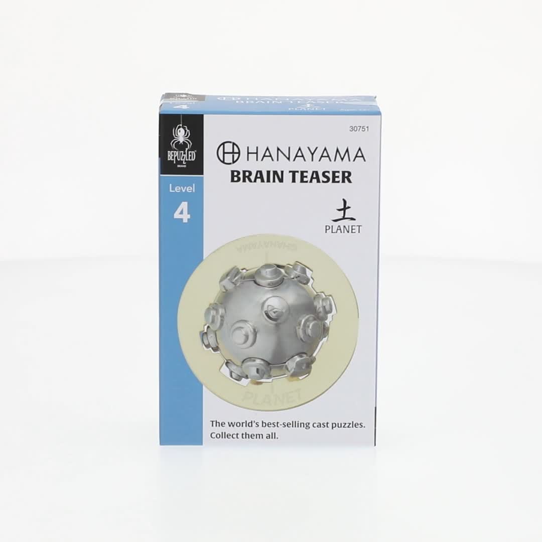 BePuzzled, Planet Hanayama Metal Brainteaser Puzzle Level 4 Ages