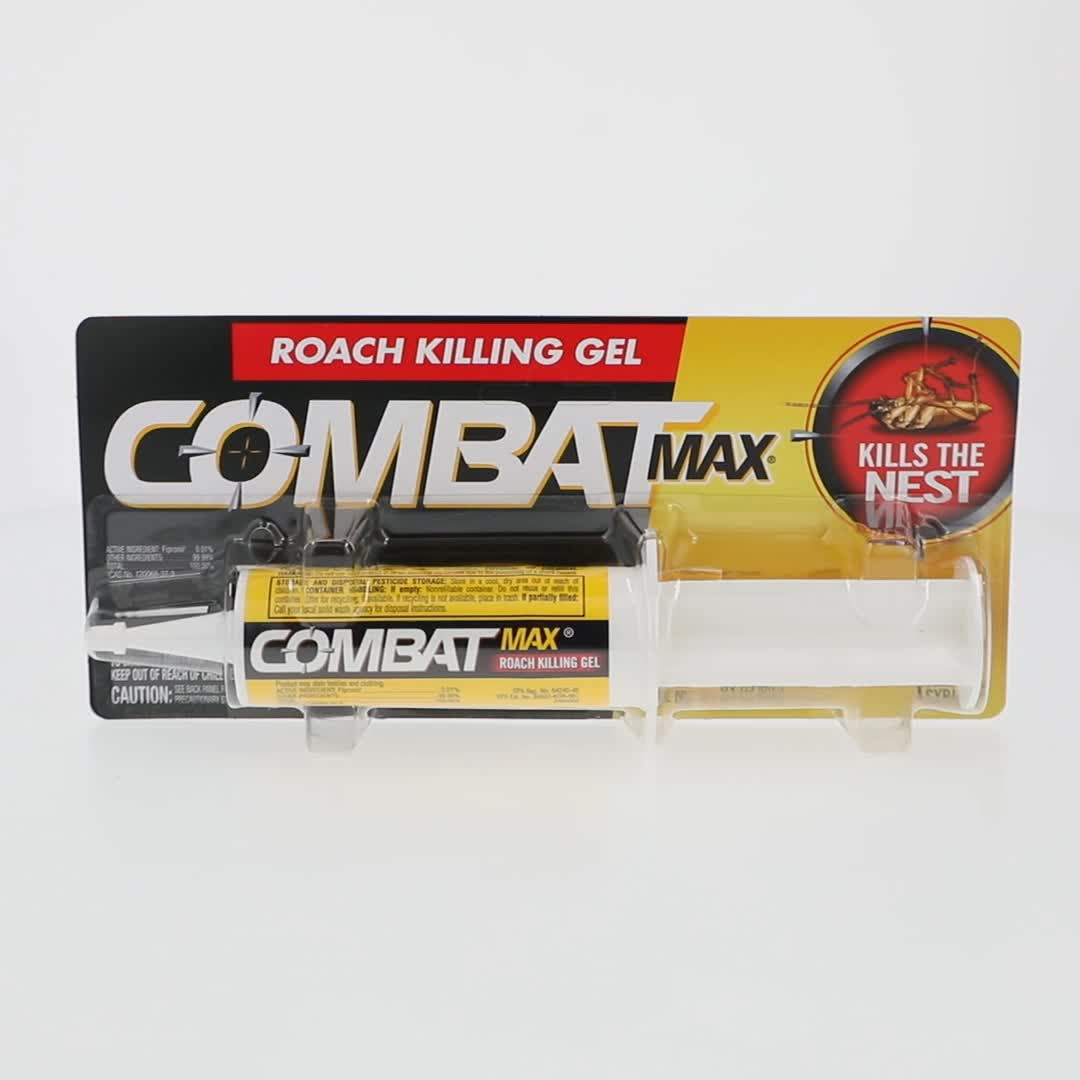 Combat Max Roach Killing Gel, 2.1 Ounces, Indoor Outdoor Use