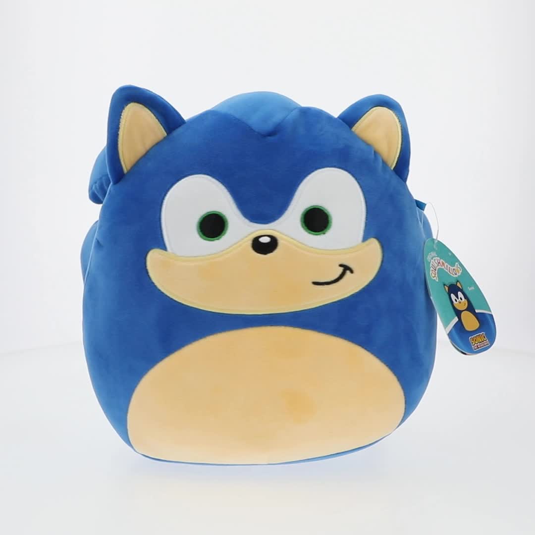 SEGA, Squishmallows Plush Toy, 10 inch Sonic, Child's Ultra Soft