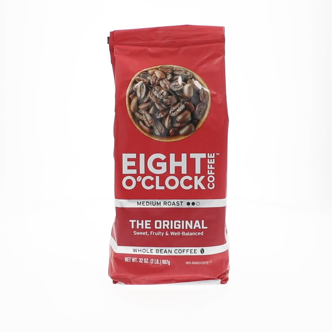 【未開封品】業務用コーヒー豆 8袋 計1.5kg分 Eight O'Clock, Coffee, Medium Roast Whole Bean, The Original, 32