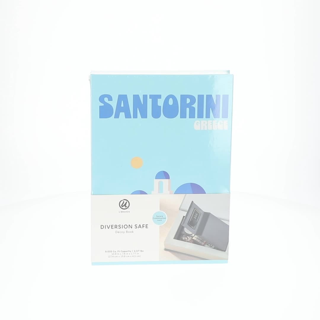 U Brands Book Diversion Safe, 10.8 x 7.8 x 1.77 in., Hidden