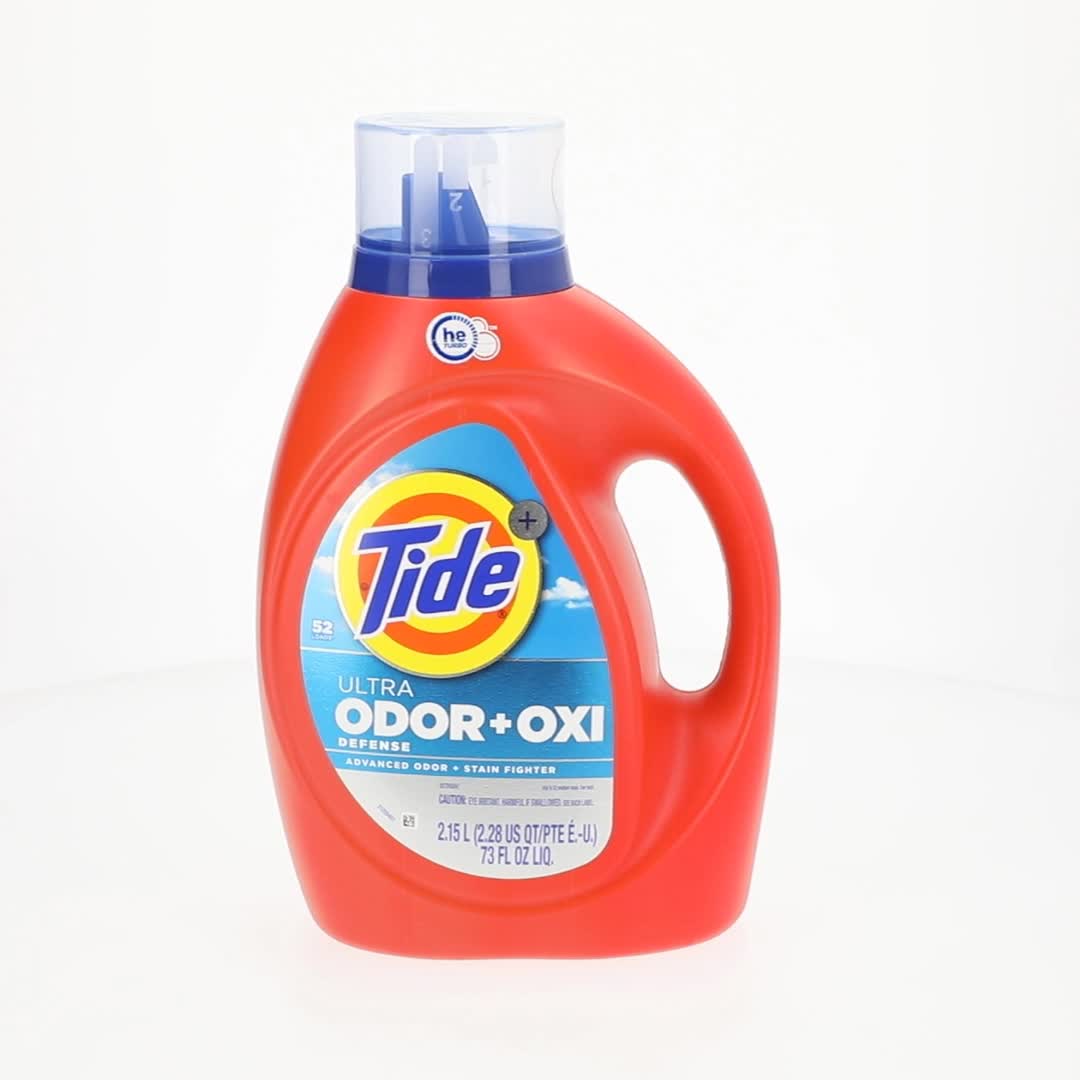 Tide, Liquid Laundry Detergent, 73 fl oz, Odor Defense Plus Oxi