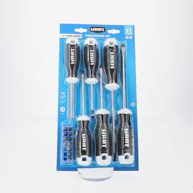 HART 17-Piece Magnetic Screwdriver Set with Comfort Grip - Walmart.com