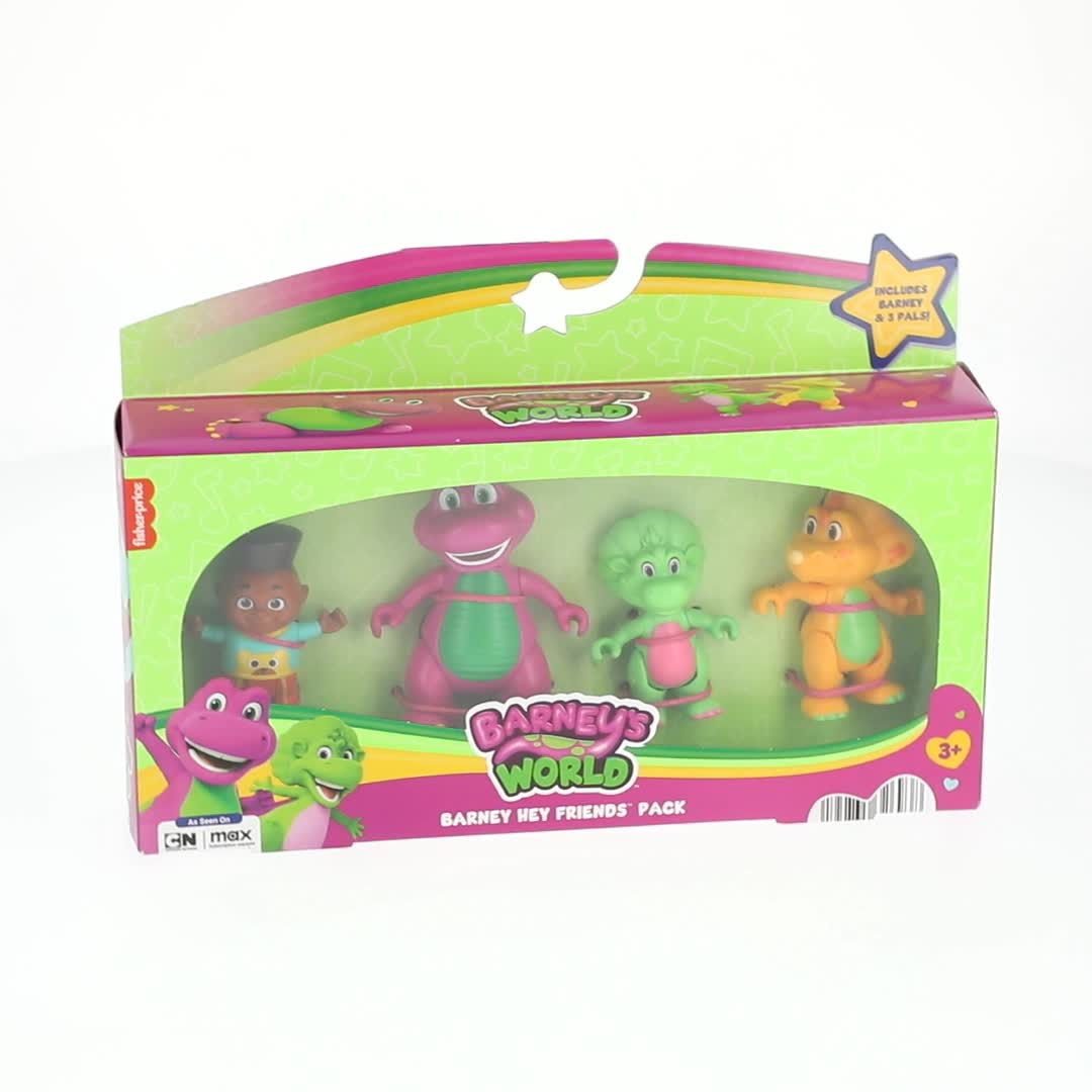 Fisher-Price Barney's World Hey Friends 4-pack Figure Set with
