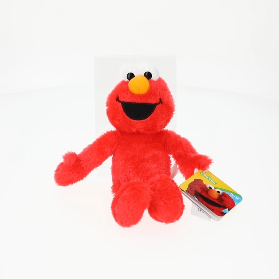 Sesame Street Friends 8-inch Elmo Soft Doll for Toddlers, Big