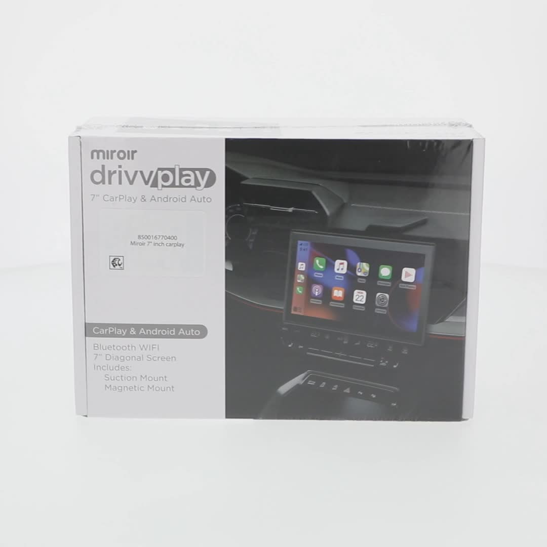 Miroir, Wireless Car Play and Android Auto Display, 7 inch
