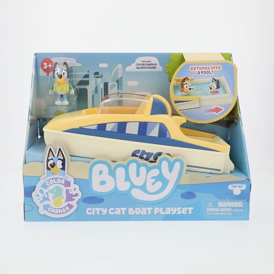 Bluey★送料無料★3段2列引き出し Bluey CityCat Playset with Extendable Pool, Includes Exclusive