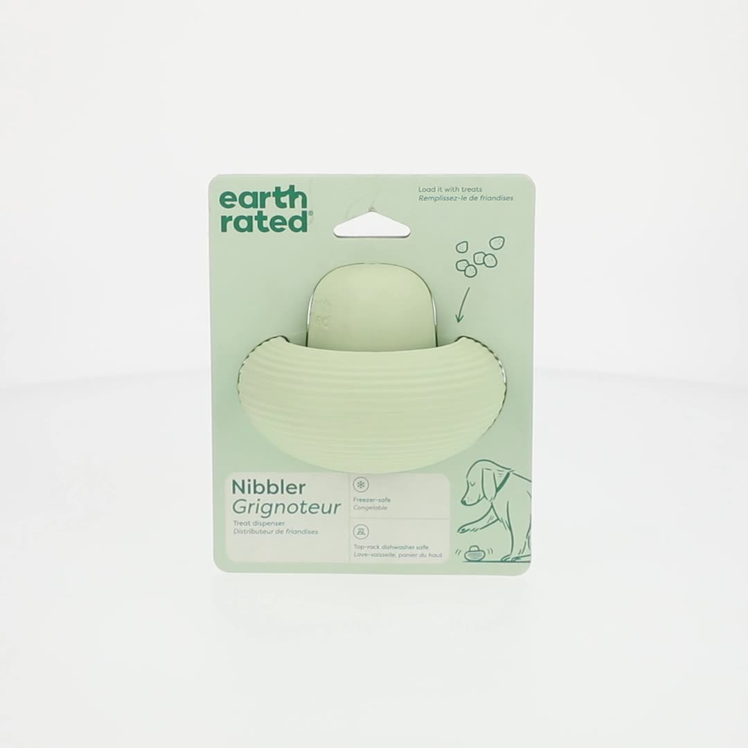 Earth Rated Nibbler Dog Toy, Treat Dispensing Enrichment Toy for