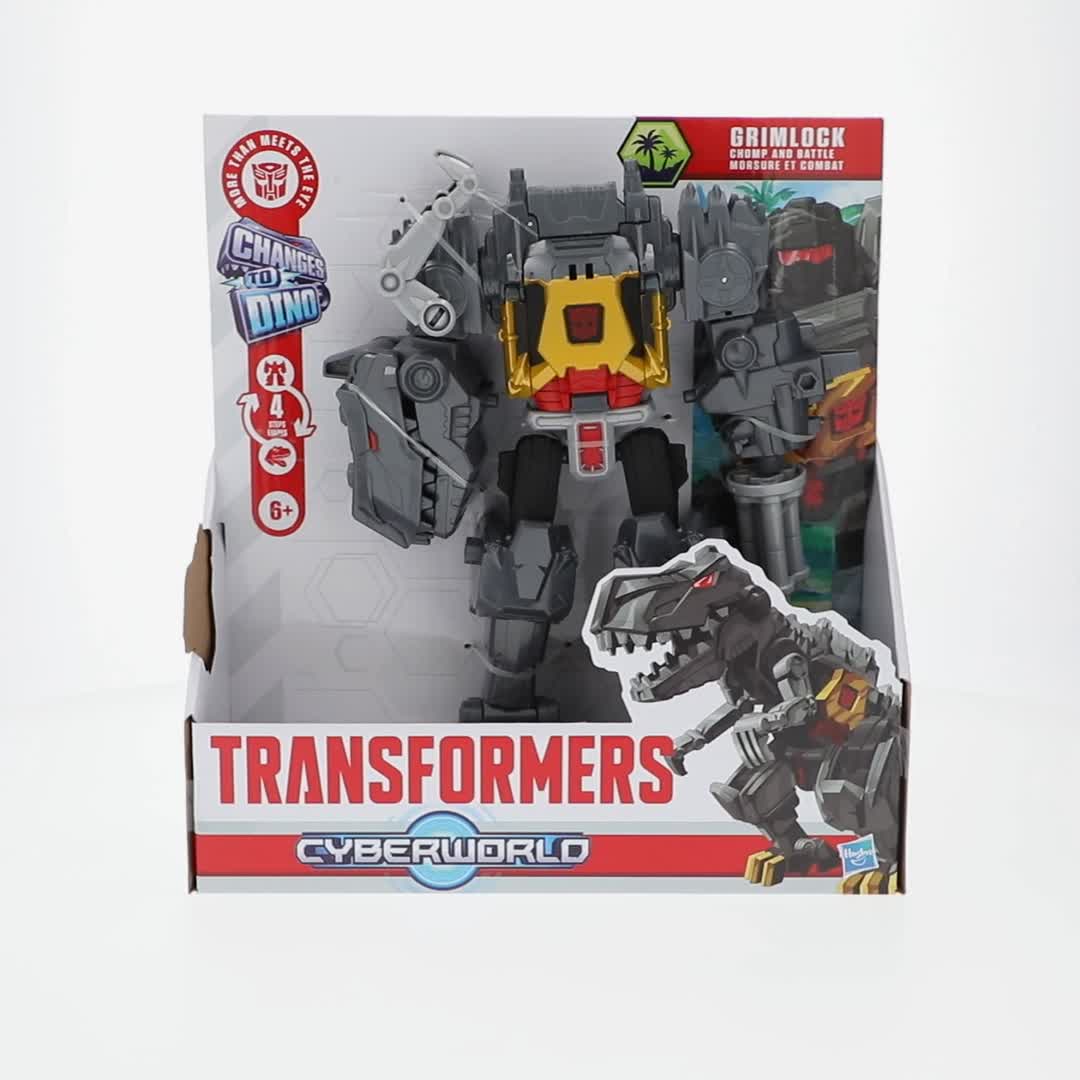 Transformers CYBERWORLD Grimlock Chomp and Battle Action Figure