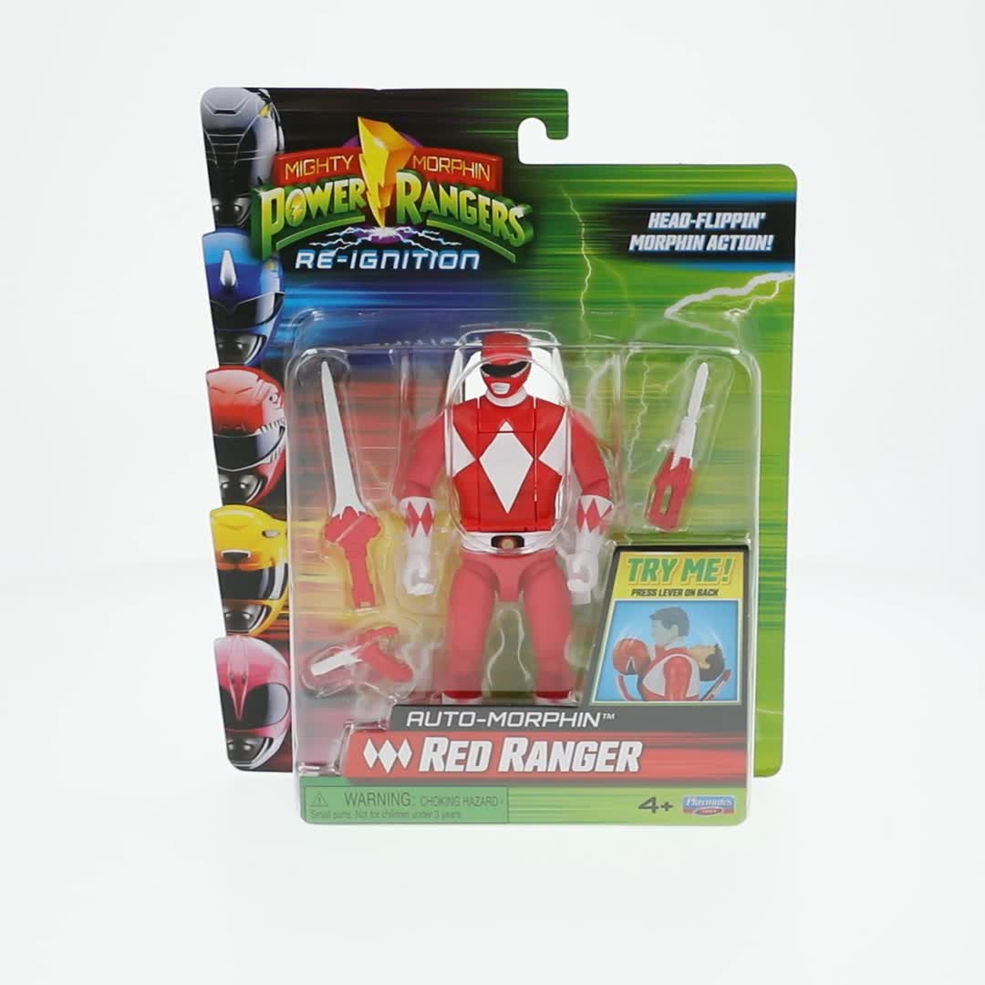 Power Rangers, Action Figure, Re-Ignition Auto-Morphin Red Ranger
