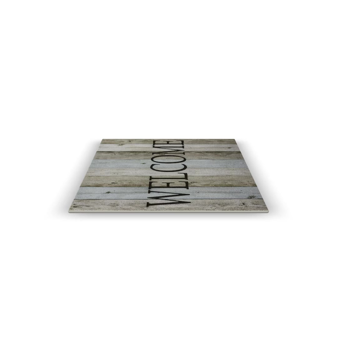 Mohawk Home Welcome Wood Rubber Doormat, Multi, 18