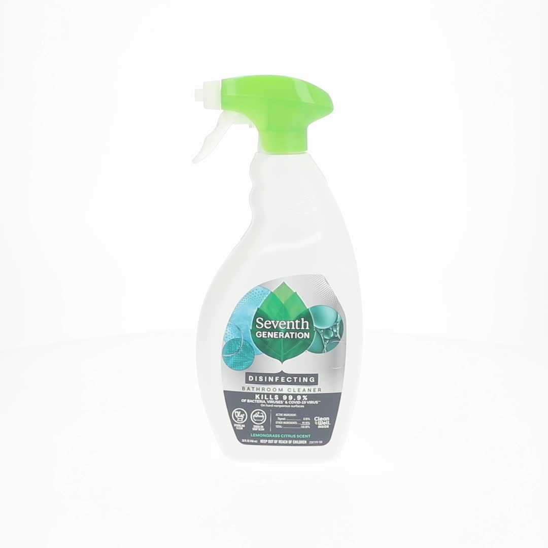 Seventh Generation Bathroom Disinfectant Spray Cleaner, 26 fl oz