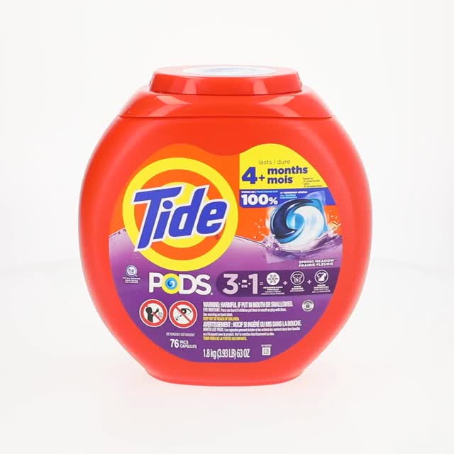 Tide, Laundry Detergent Pods, 76 ct, Spring Meadow Scent - Walmart.com