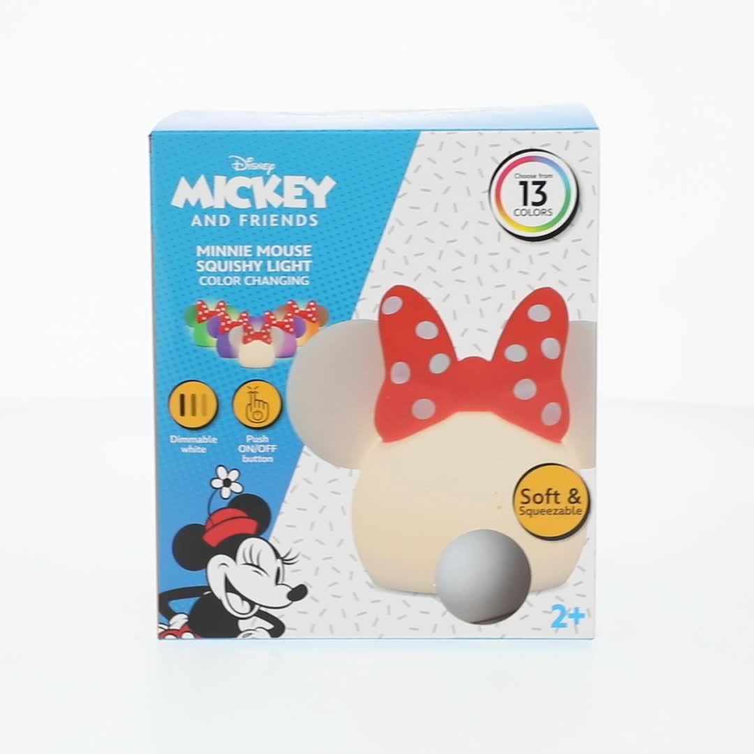 Disney, Color Changing Minnie Mouse LED Lamp, 66945, Dimmable