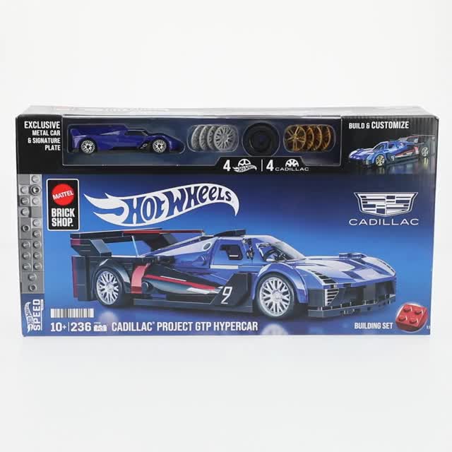 Hot Wheels Cargo Builders 4台セット MATTEL BRICK SHOP, Building Toy Kit, 236 Pieces, Hot Wheels