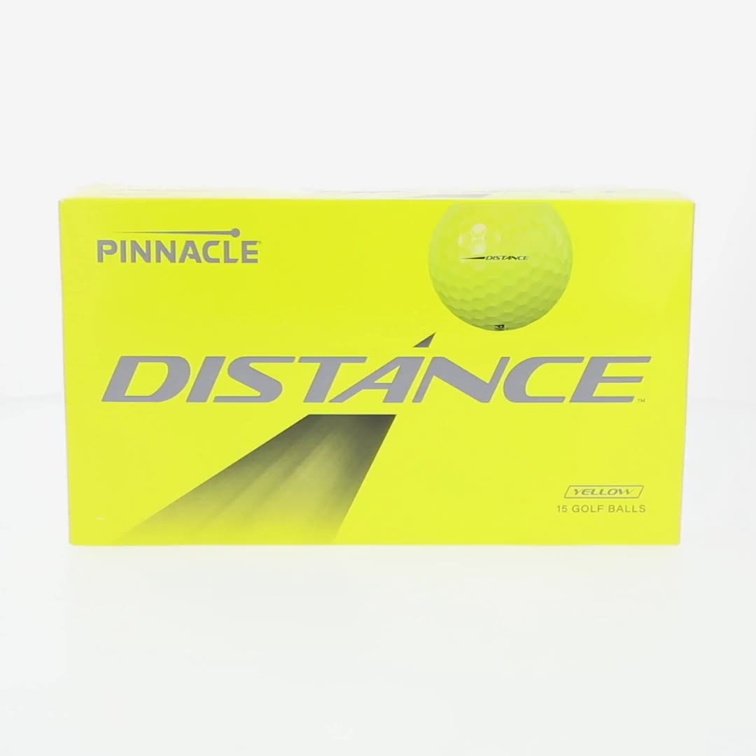 Pinnacle, Distance Golf Balls, 15pk, Yellow, High Energy Core
