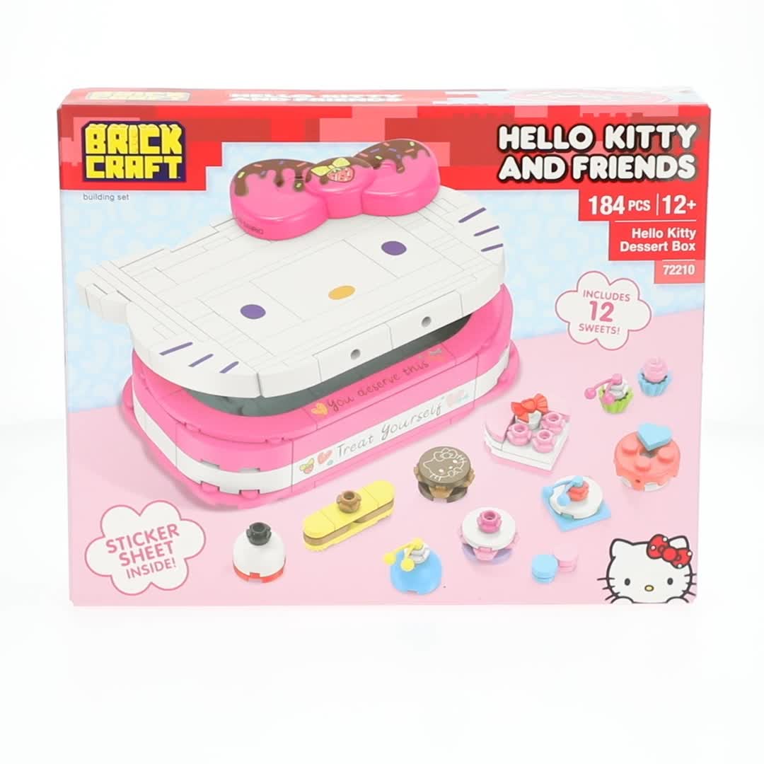 Brickcraft Hello Kitty Dessert Box Building Kit, 184 pcs, Sanrio