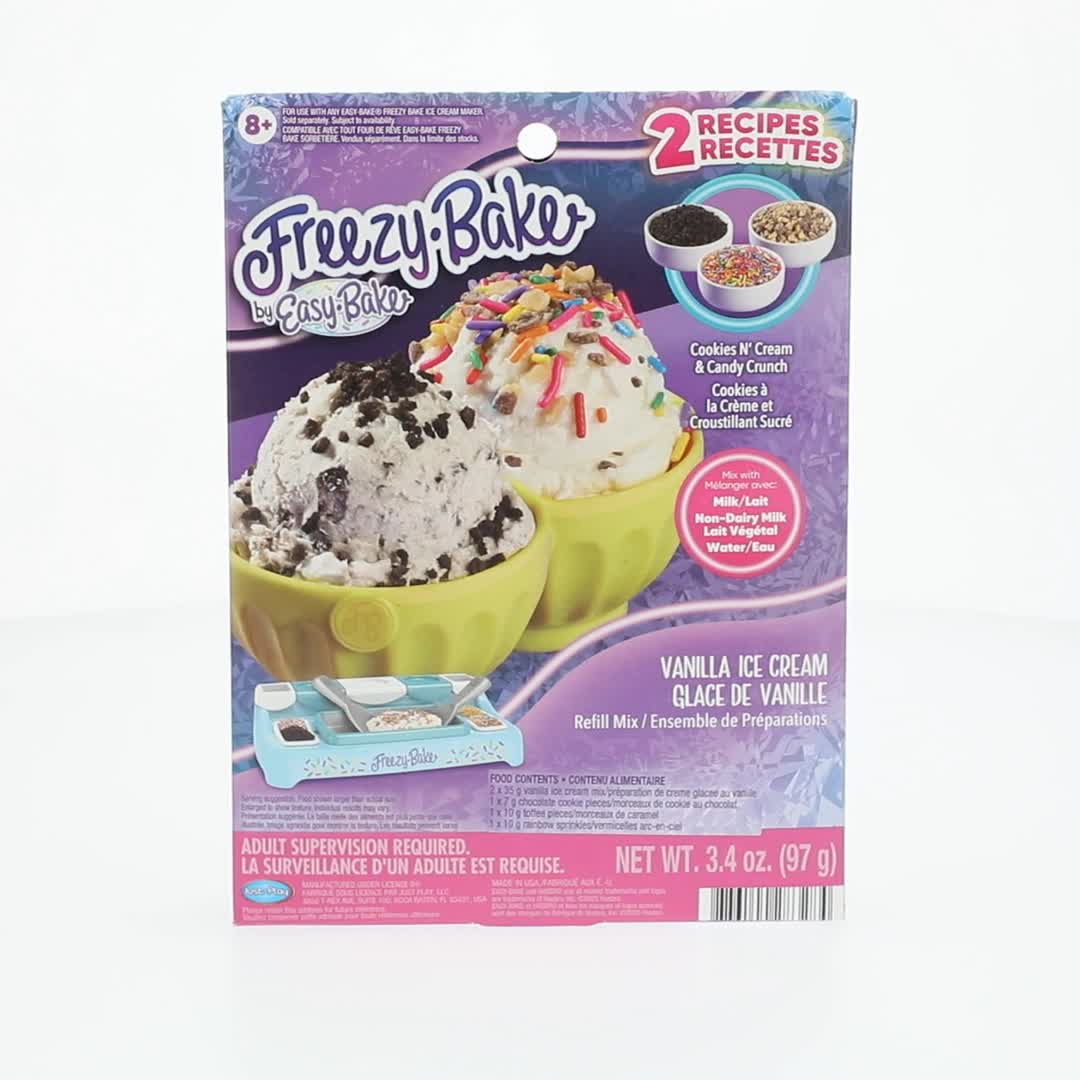 その他 bake Freezy Bake, Ice Cream Mix, Vanilla, Cookies ‚ÄôN Cream and Candy