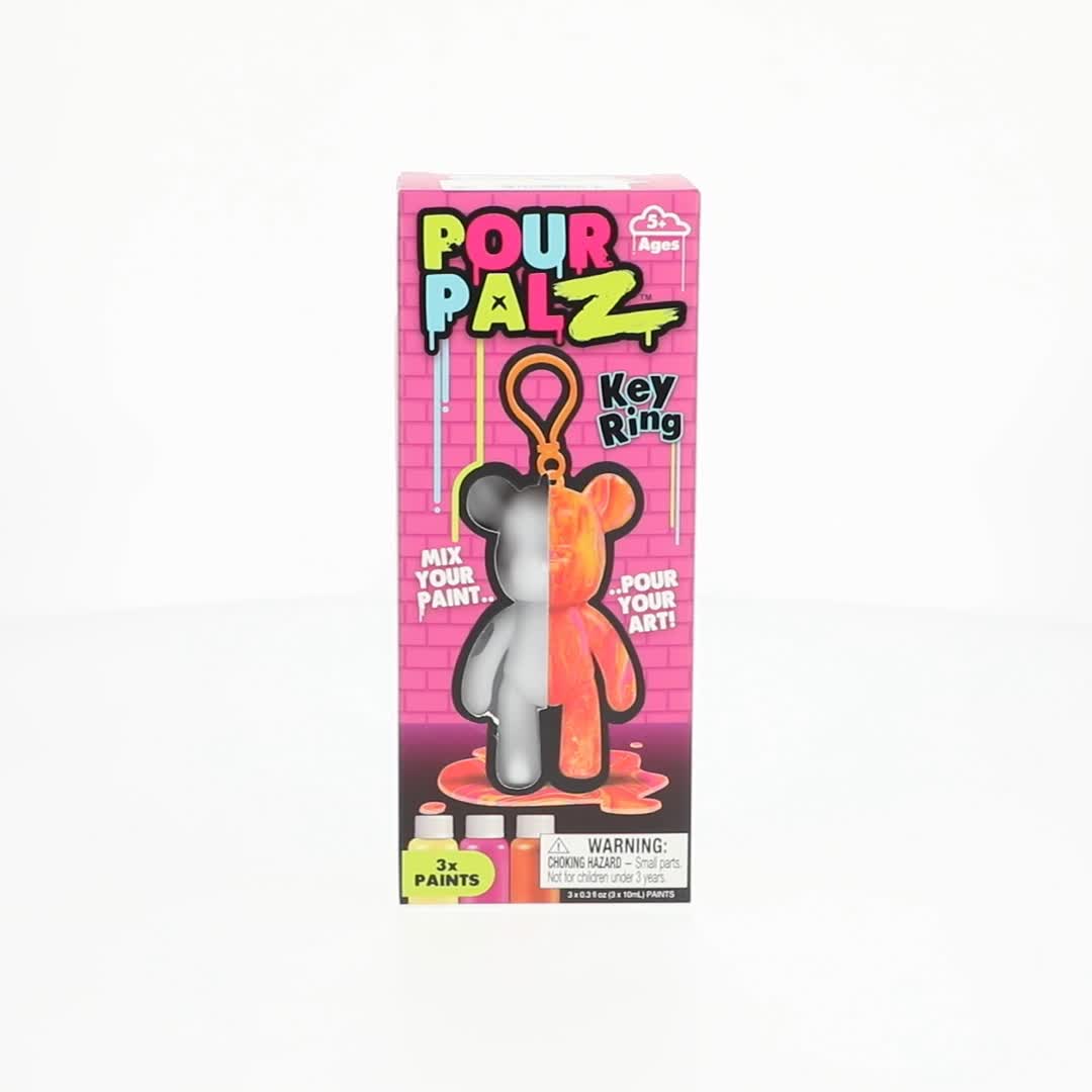 Pour Palz Paint Bear Keyring 3.2