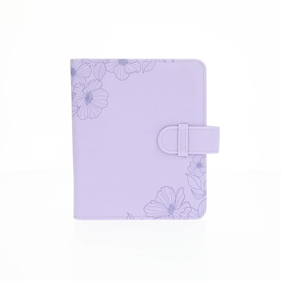【Solar_1218】Purple アルバム CD トレカ フィイン Fujifilm instax Mini Purple Floral Album - Walmart.com