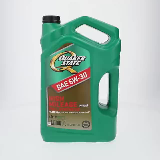 Quaker State Full Synthetic High Mileage 5W-30 Motor Oil, 5 Quart