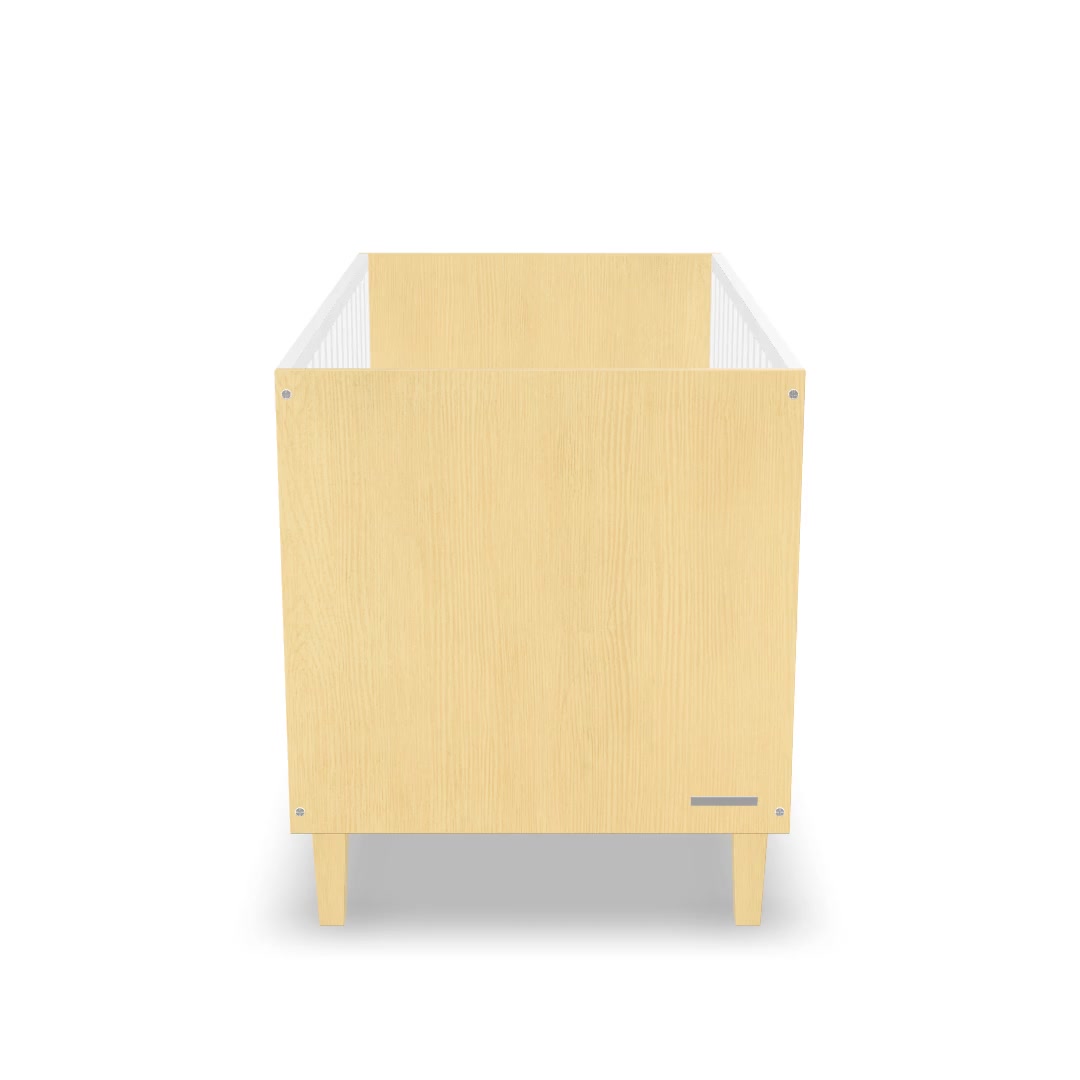 Delta Children Sonny 4-in-1 Convertible Baby Crib, Natural/Bianca