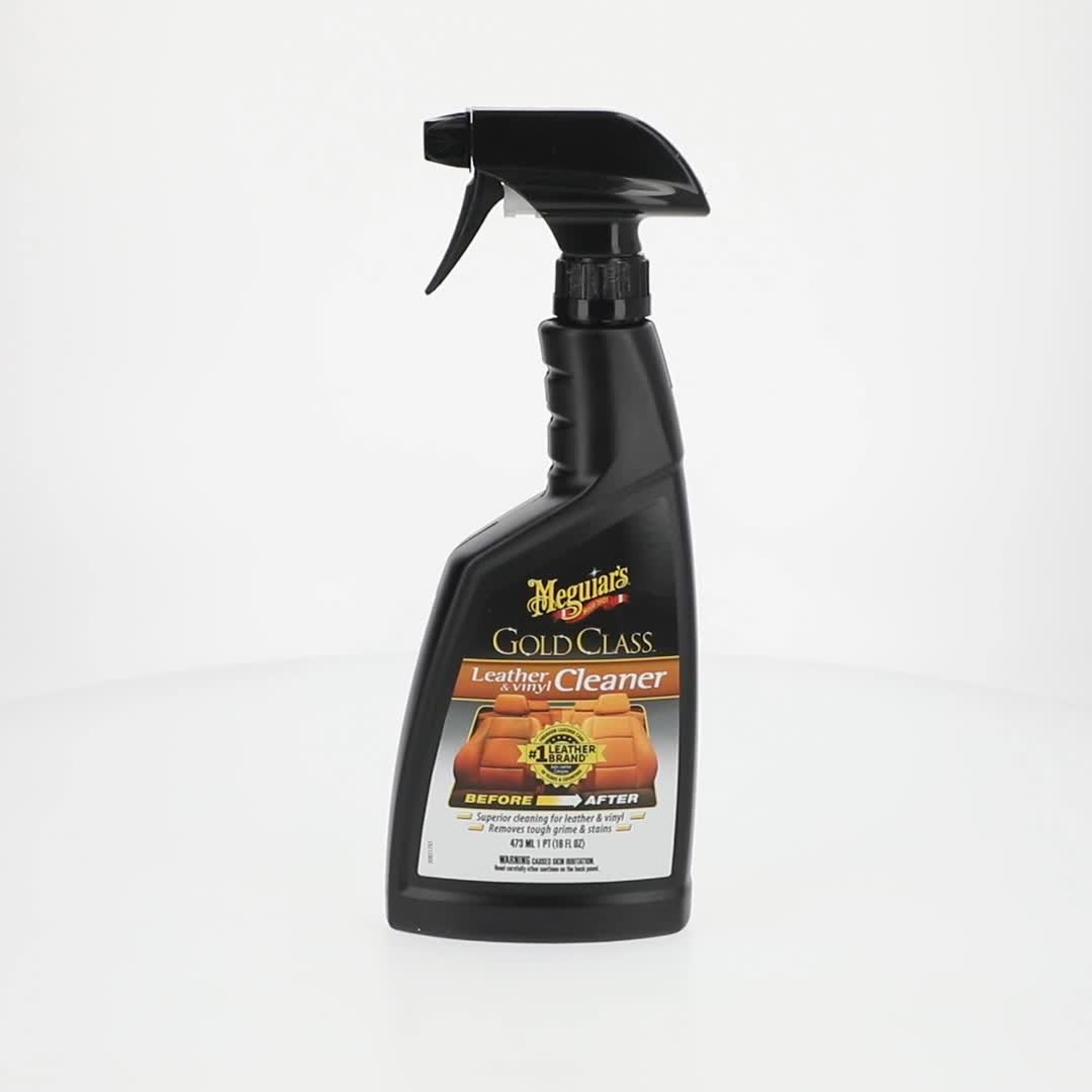 Meguiar's Gold Class Leather & Vinyl Cleaner, G18516, 16 Oz
