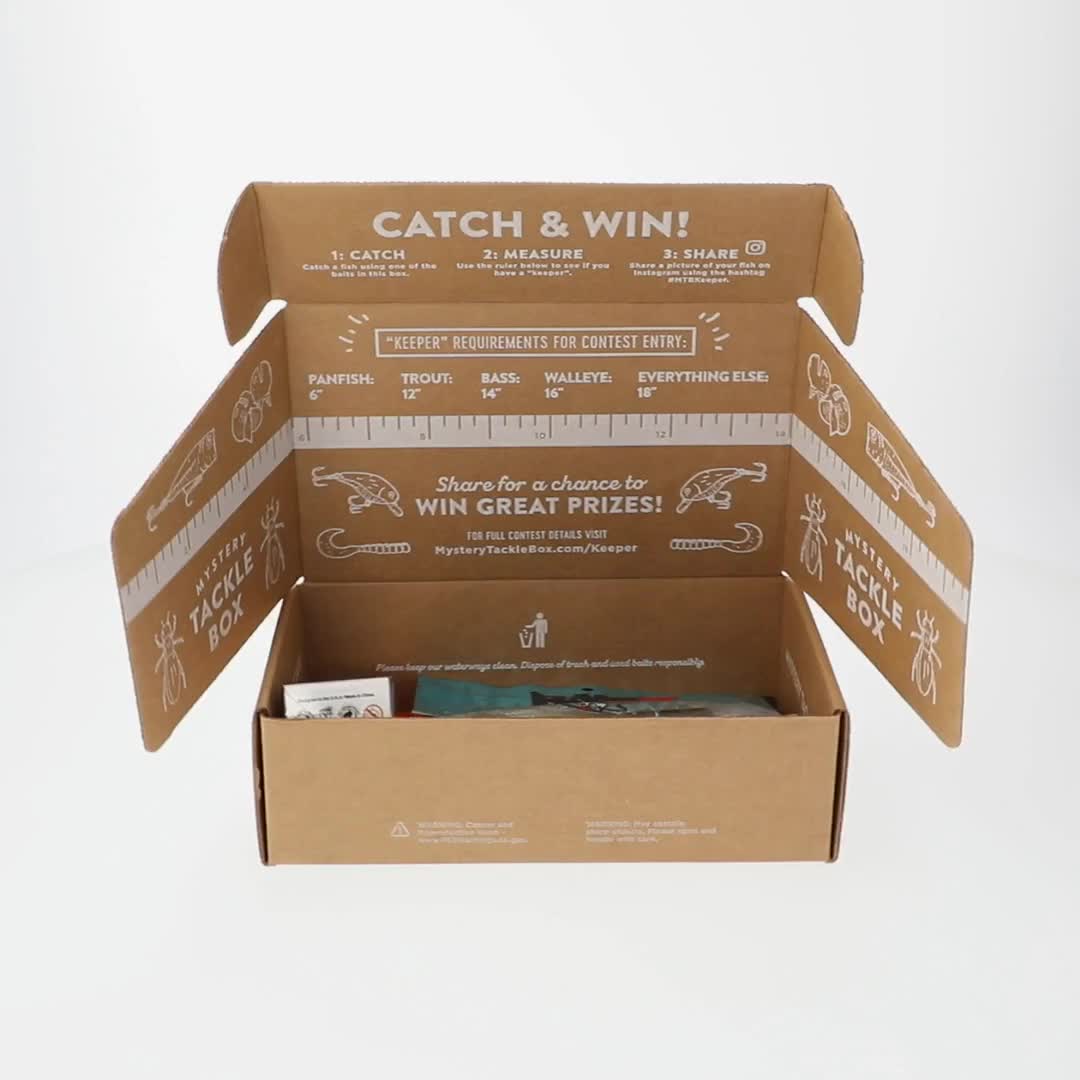 cardboard tackle box Shad Mate As part of the EDGE line Mystery Tackle Box Regular Bass