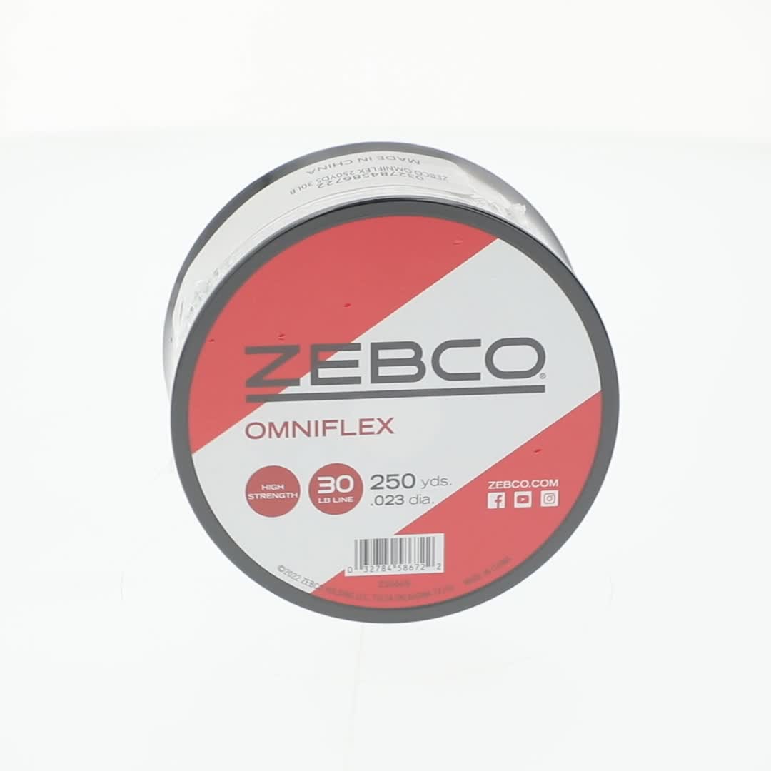 Zebco Omniflex Monofilament Fishing Line, 30-Pound, Clear