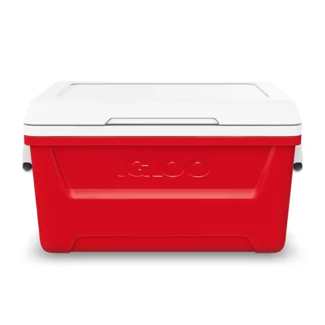 48 QT Red Ice Chest Cooler, Hard Sided, Outdoor Camping - Walmart