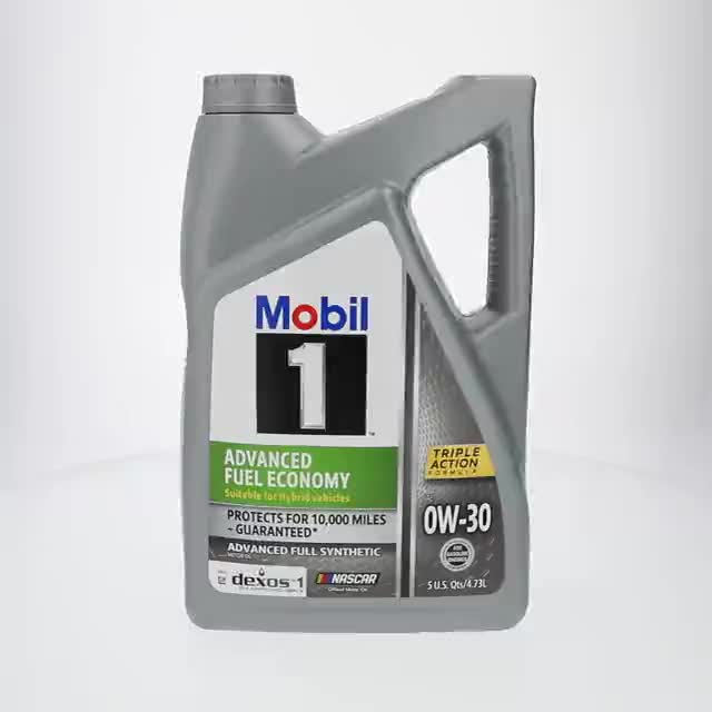 Mobil 1 Advanced Fuel Economy Full Synthetic Motor Oil 0W-30, 5