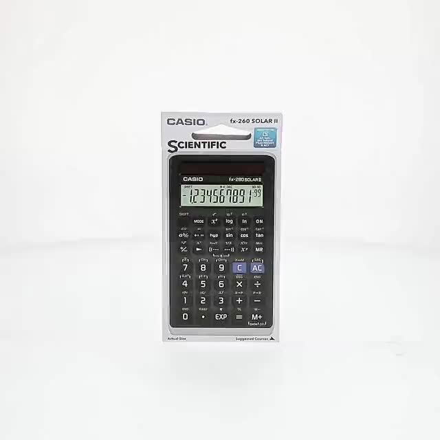 Casio FX-260 Solar II Scientific Calculator, 10-Digit Display, 144