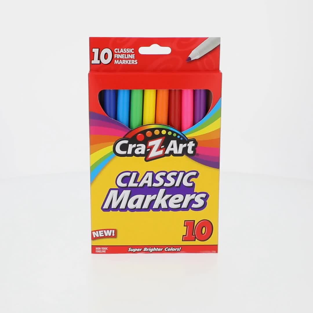 Cra-Z-Art Classic Fineline Art Markers - 10 Count - Walmart.com