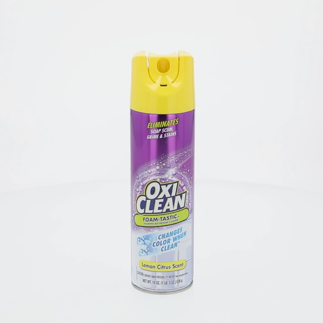 OxiClean, Foam Bathroom Cleaner, 19 oz, Removes Soap Scum and