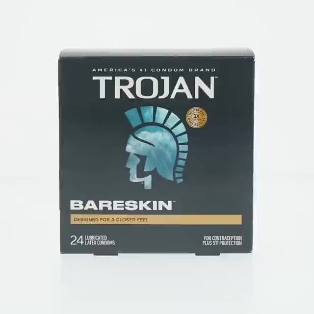 Trojan Bareskin Designed for a Closer Feel Thin Latex Lubricated Condoms,  24 Count HSA/FSA Eligible - Walmart.com