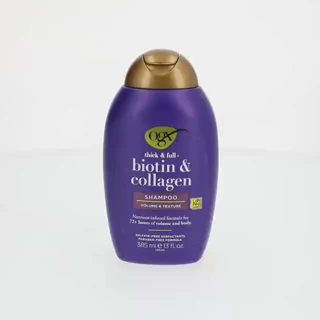 OGX, Thick & Full Biotin Collagen Shampoo, 13 fl. oz, Volumizing