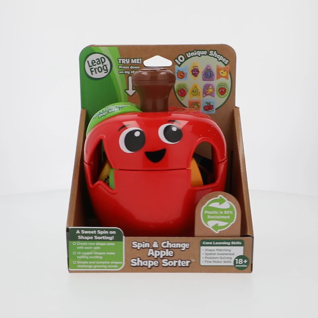 LeapFrog, Spin & Change Apple Shape Sorter with Accessories, Baby