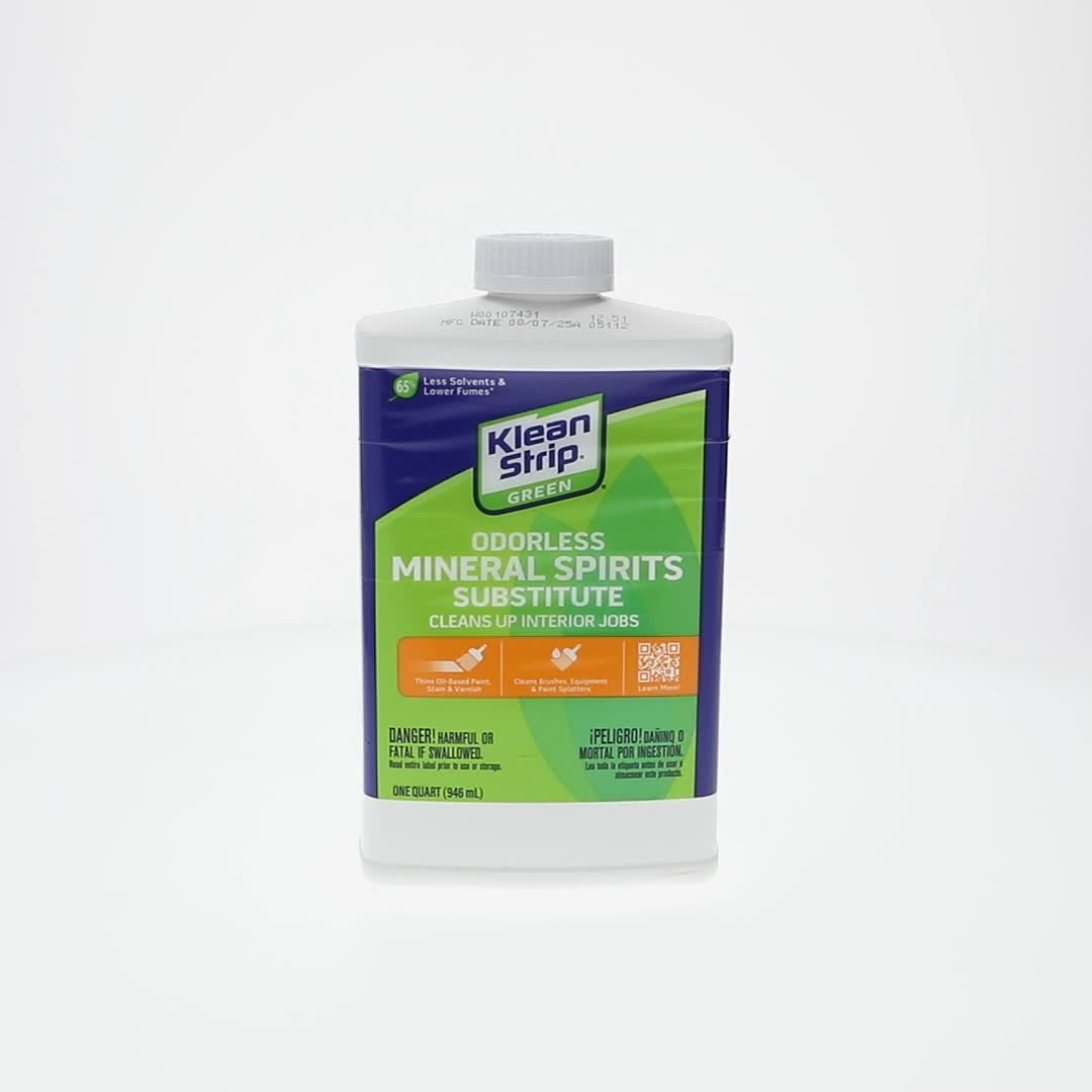 Klean-Strip Odorless Mineral Spirits 1 Quart for Paint, Stain